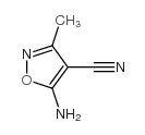 5-Amino-3-methyl-4-isoxazolecarbonitrile structure, CAS 35261-01-9
