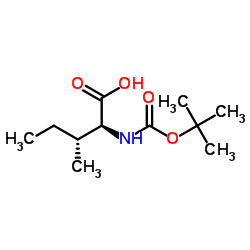Boc-L-alloisoleucine structure, CAS 35264-07-4