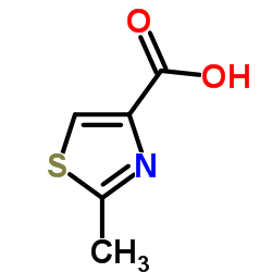 2-Methyl-1,3-thiazole-4-carboxylic acid structure, CAS 35272-15-2