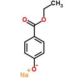 Sodium ethyl p-hydroxybenzoate structure, CAS 35285-68-8