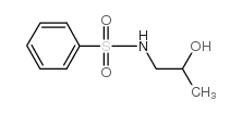 N-(2-Hydroxypropyl)benzenesulphonamide structure, CAS 35325-02-1