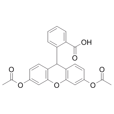 Dihydrofluorescein diacetate structure, CAS 35340-49-9