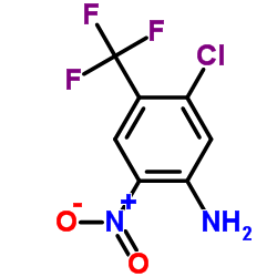 4-Amino-2-chloro-5-nitrobenzotrifluoride structure, CAS 35375-74-7