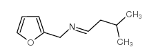 2-Furfuryl-N-(3-methylbutylidene)amine structure, CAS 35448-30-7