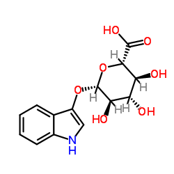 3-Indoxyl-beta-D-glucuronic acid cyclohexylammonium salt structure, CAS 35804-66-1
