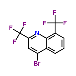2,8-Bis(trifluoromethyl)-4-bromoquinoline structure, CAS 35853-45-3