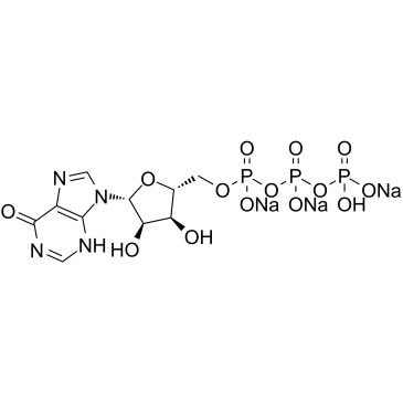 Inosine-5'-triphosphate trisodium salt structure, CAS 35908-31-7