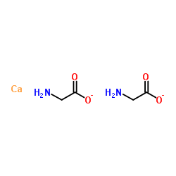 Calcium glycinate structure, CAS 35947-07-0