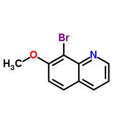 8-Bromo-7-methoxyquinoline structure, CAS 36023-06-0
