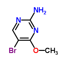 2-Amino-5-bromo-4-methoxypyrimidine structure, CAS 36082-45-8
