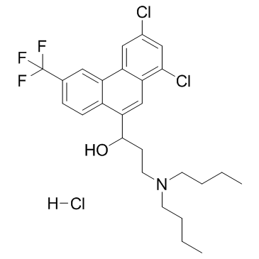 Halofantrine hydrochloride structure, CAS 36167-63-2