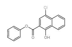 Phenyl 4-chloro-1-hydroxy-2-naphthoate structure, CAS 36268-75-4