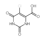 5-Chloro-1,2,3,6-tetrahydro-2,6-dioxo-4-pyrimidinecarboxylic acid structure, CAS 36313-98-1