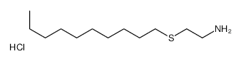 2-(Decylthio)ethanamine hydrochloride structure, CAS 36362-09-1