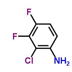 2-Chloro-3,4-difluoroaniline structure, CAS 36556-48-6