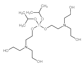 Titanium bis(triethanolamine)diisopropoxide structure, CAS 36673-16-2