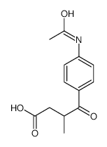 3-(4-Acetamidobenzoyl)butyric acid structure, CAS 36725-26-5