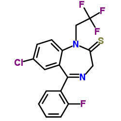 Quazepam structure, CAS 36735-22-5