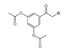 2-Bromo-3',5'-diacetyloxyacetphenone structure, CAS 36763-39-0