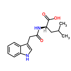 N-(3-Indolylacetyl)-L-leucine structure, CAS 36838-63-8