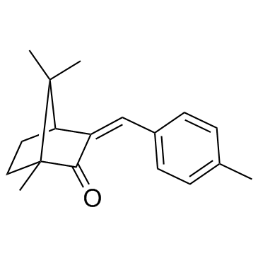 3-(4-Methylbenzyliden)camphor structure, CAS 36861-47-9