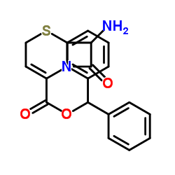 7-Amino-8-oxo-5-thia-1-azabicyclo[4.2.0]oct-2-ene-2-carboxylic acid diphenylmethyl ester structure, CAS 36923-21-4