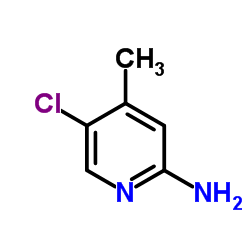 2-Amino-5-chloro-4-picoline structure, CAS 36936-27-3