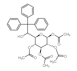 1,2,3,4-Tetra-O-acetyl-6-O-triphenylmethyl-beta-D-glucopyranose structure, CAS 37074-90-1