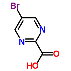 5-Bromopyrimidine-2-carboxylic acid structure, CAS 37131-87-6