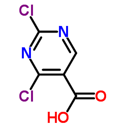2,4-Dichloropyrimidine-5-carboxylic acid structure, CAS 37131-89-8