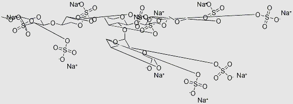 Sodium xylan polysulfate structure, CAS 37319-17-8