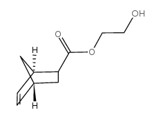 2-Hydroxyethyl 5-norbornene-2-carboxylate structure, CAS 37503-42-7