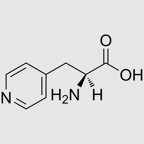 L-4-Pyridylalanine structure, CAS 37535-49-2
