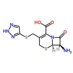 7-Amino-3-(1,2,3-triazol-4-ylthio)methyl cephalosporanic acid structure, CAS 37539-03-0