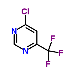 4-Chloro-6-trifluoromethylpyrimidine structure, CAS 37552-81-1