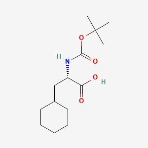 (S)-2-tert-Butoxycarbonylamino-3-cyclohexylpropionic acid structure, CAS 37736-82-6