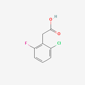 2-Chloro-6-fluorophenylacetic acid structure, CAS 37777-76-7
