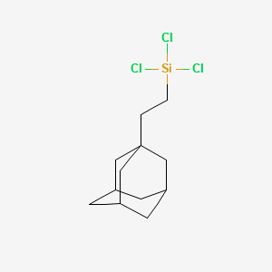 Adamantylethyltrichlorosilane structure, CAS 37843-11-1