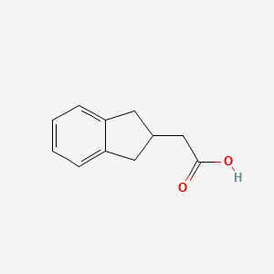 2-Indanylacetic acid structure, CAS 37868-26-1