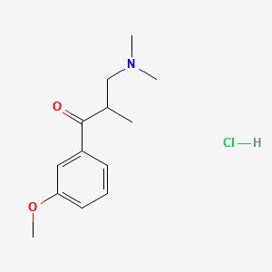 3-(Dimethylamino)-1-(3-methoxyphenyl)-2-methyl-1-propanone hydrochloride structure, CAS 37951-53-4