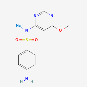 Sulfamonomethoxine sodium structure, CAS 38006-08-5