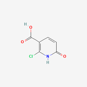 2-Chloro-6-hydroxynicotinic acid structure, CAS 38025-90-0