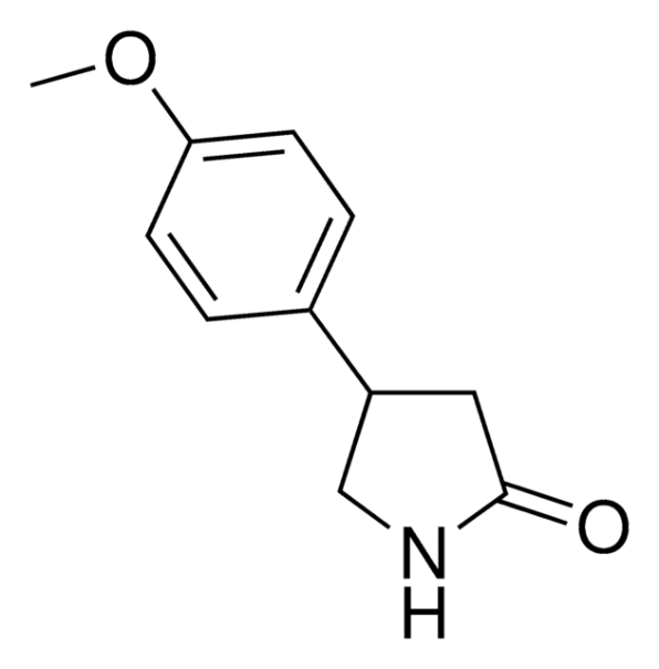 4-(3'-Methoxyphenyl)-2-pyrrolidinone structure, CAS 38175-34-7