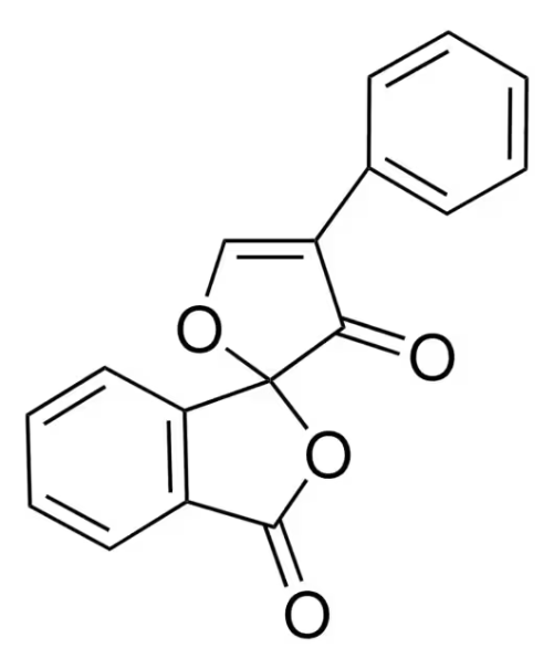 Fluorescamine structure, CAS 38183-12-9