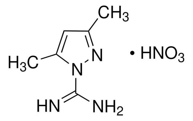 3,5-Dimethyl-1H-pyrazole-1-carboximidamide nitrate structure, CAS 38184-47-3