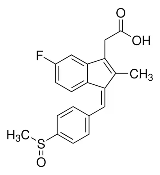 Sulindac structure, CAS 38194-50-2