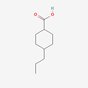 trans-4-Propylcyclohexanecarboxylic acid structure, CAS 38289-27-9