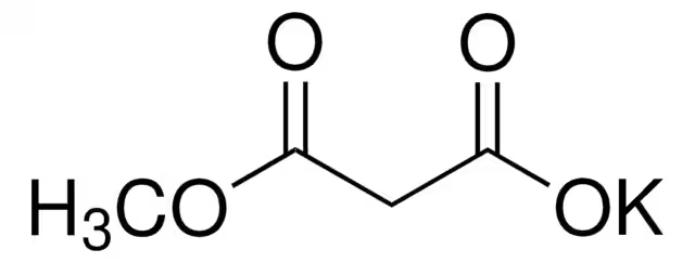 Potassium 3-methoxy-3-oxopropanoate structure, CAS 38330-80-2