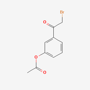 3'-Acetoxy-2-bromoacetophenone structure, CAS 38396-89-3