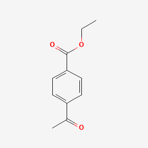 Ethyl 4-acetylbenzoate structure, CAS 38430-55-6